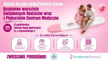Bezpłatne warsztaty dla przyszłych rodziców. Będzie też zwiedzanie porodówki